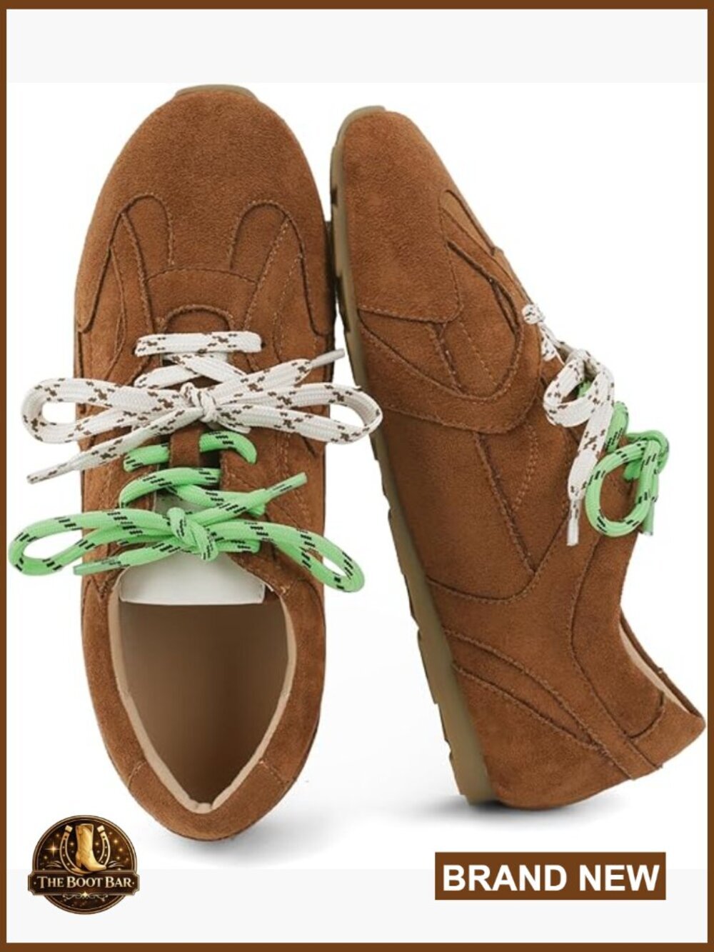Retro Lace-Up Fashion Sneakers with Memory Foam Insole